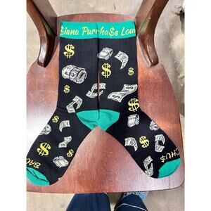 Bacchus 2026 Socks Louisiana Purchase New Orleans Mardi Gras Krewe Favor Throw